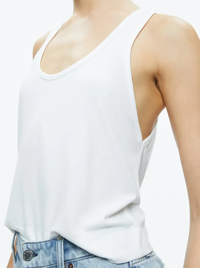 Tops Women Alice Olivia Avril Boxy Tank Off White