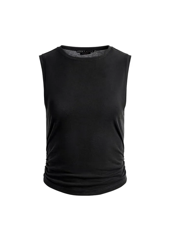 Tops Women Alice Olivia Kappa Cropped Tank Black