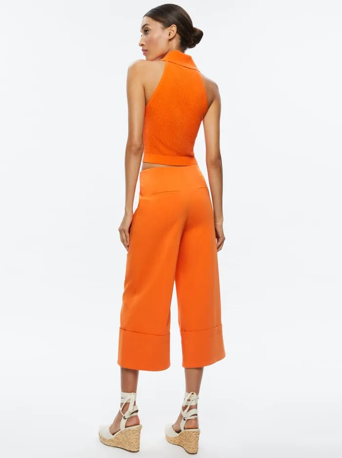 Tops Women Alice Olivia Miles Collared Tank Light Mango