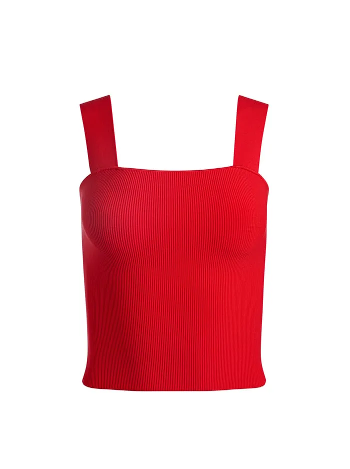 Tops Women Alice Olivia Torie Tank Bright Ruby