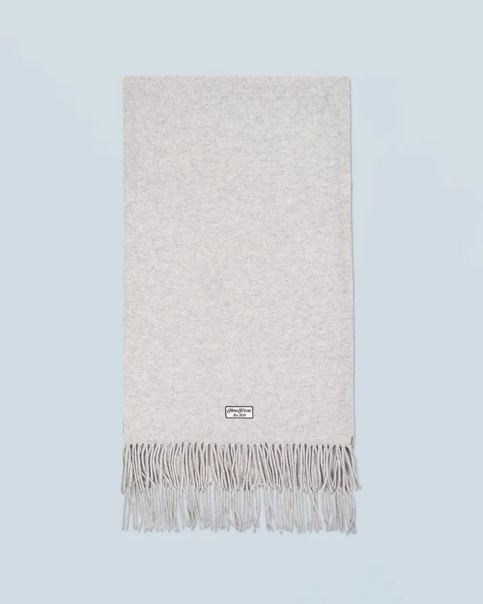 Tote Bags From Future Fringed Scarf Light Heather Gray