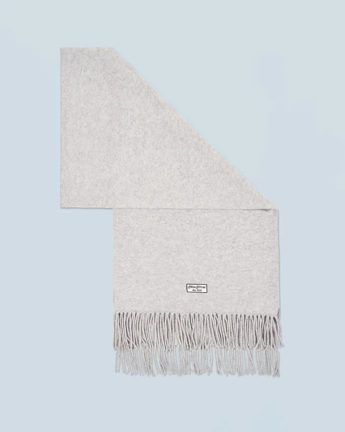 Tote Bags From Future Fringed Scarf Light Heather Gray