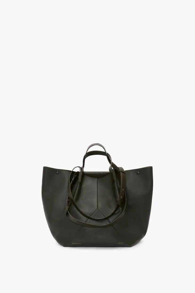 Tote Bags Women Victoria Beckham W11 Jumbo Tote In Loden Leather Tote Bags Women Victoria Beckham W11 Jumbo Tote In Loden Leather