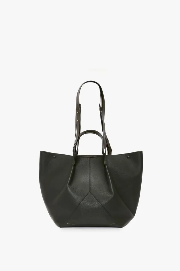 Tote Bags Women Victoria Beckham W11 Jumbo Tote In Loden Leather Tote Bags Women Victoria Beckham W11 Jumbo Tote In Loden Leather