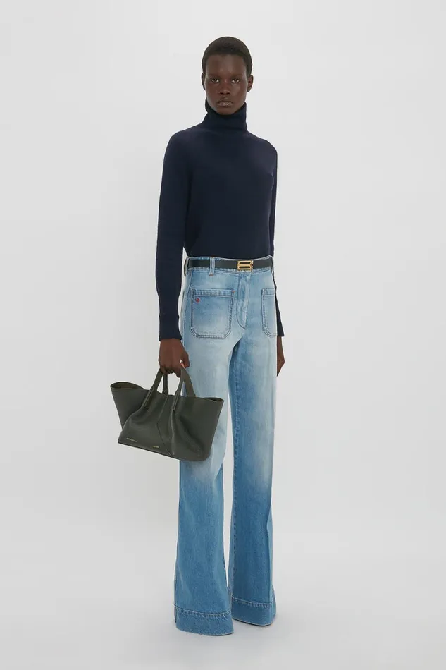 Tote Bags Women Victoria Beckham W11 Mini Tote In Loden Leather