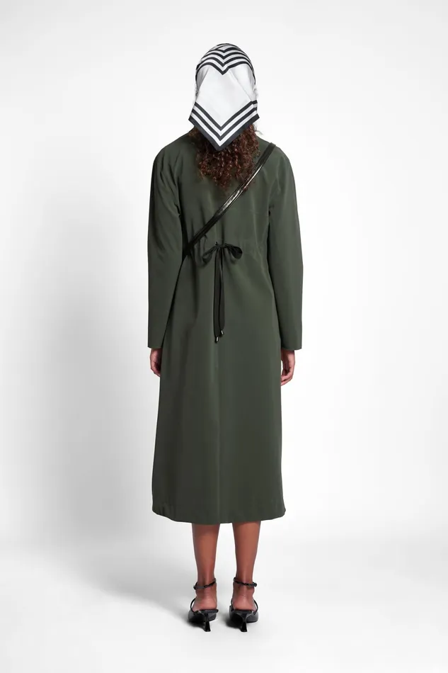Trench Coats Women Stutterheim Hornstull Matte Long Raincoat Green