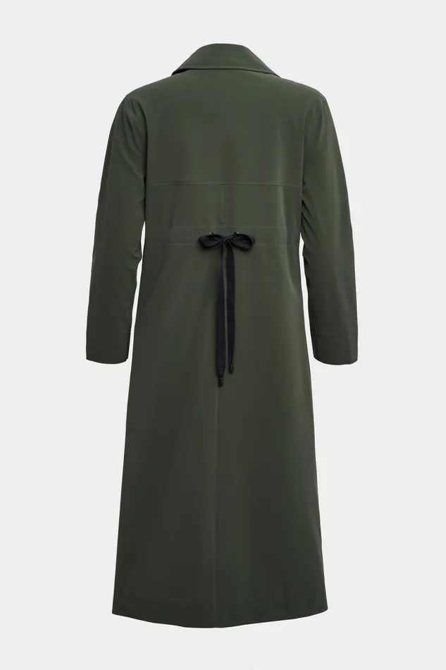 Trench Coats Women Stutterheim Hornstull Matte Long Raincoat Green