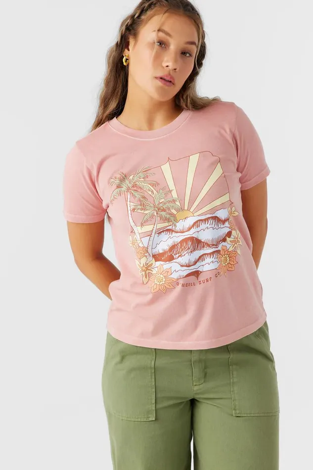 TROPICAL SWELL TEE Rosette Women O039NEILL Clothing