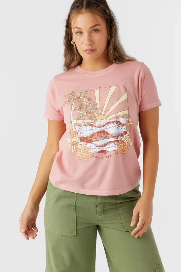 TROPICAL SWELL TEE Rosette Women O039NEILL Clothing