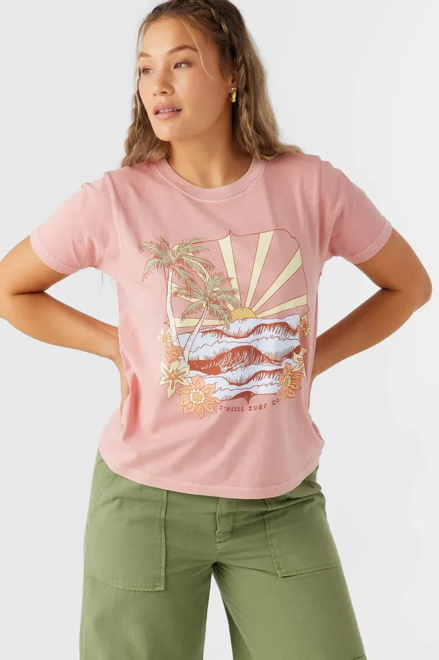 TROPICAL SWELL TEE Rosette Women O039NEILL Clothing