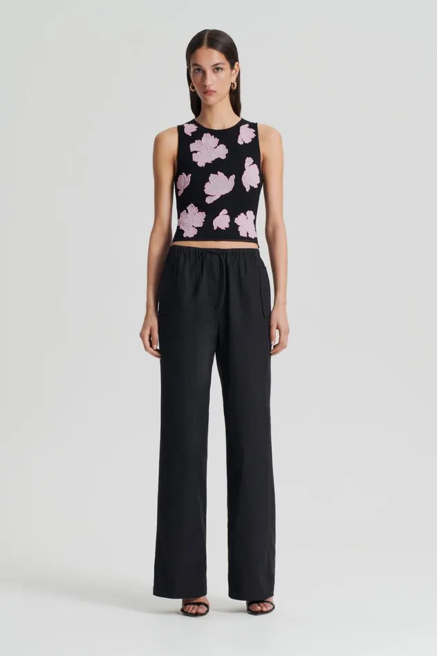Trousers Women Scanlan Theodore POCKET CARGO Black