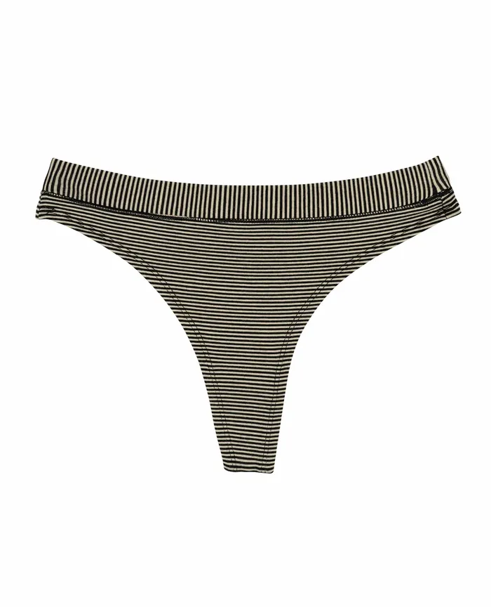 Underwear and Accessories ToadandCo Women8217s Thong Black Stripe
