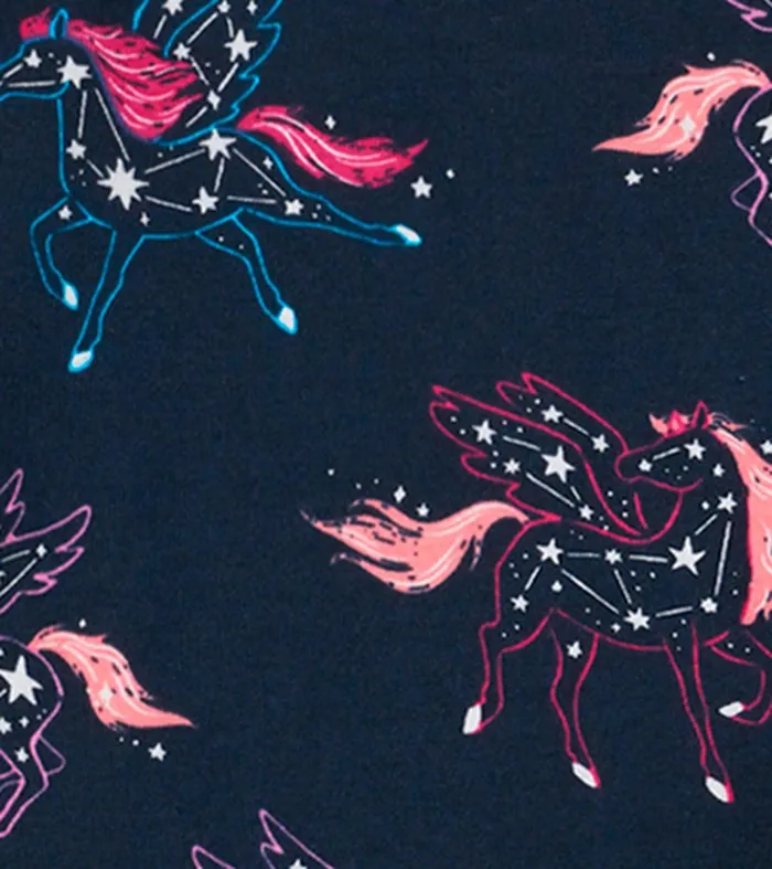 Unicorn Constellations Organic Cotton Raglan Kids Pajama Set Hatley
