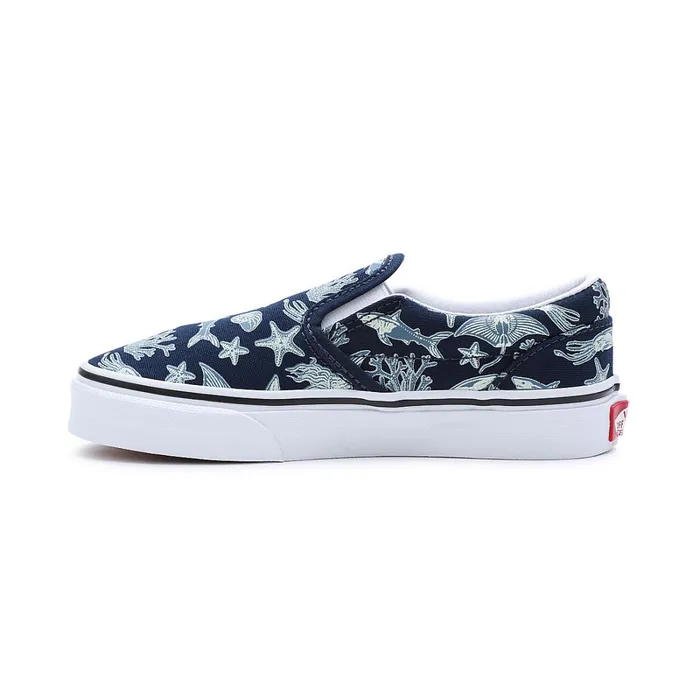 Vans Classics Kids Classic SlipOn Glow Xray Ocean Shoes 48 Years Blue