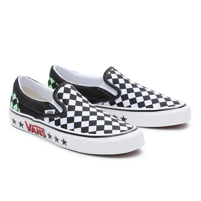 Vans Classics Men Diamond Check Classic SlipOn 98 DX Shoes Black