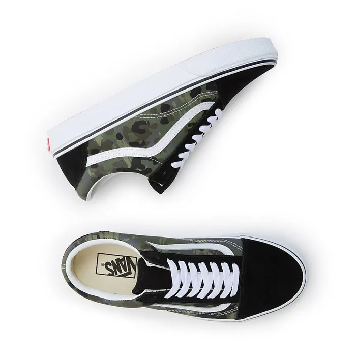 Vans Classics Men Rain Camo Old Skool Shoes Green Grey