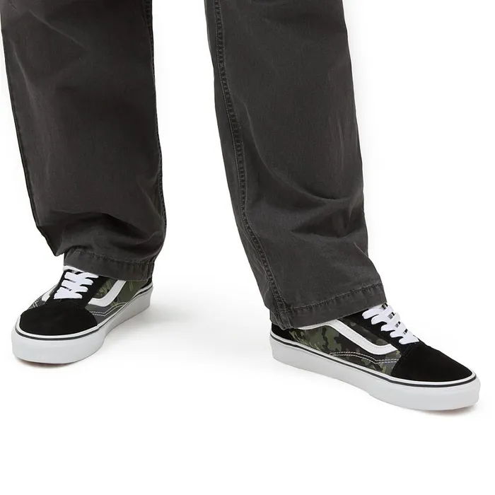 Vans Classics Men Rain Camo Old Skool Shoes Green Grey