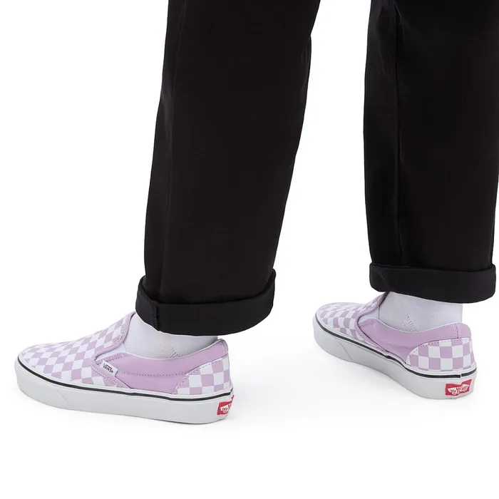 Vans Classics Women Color Theory Classic SlipOn Shoes Purple