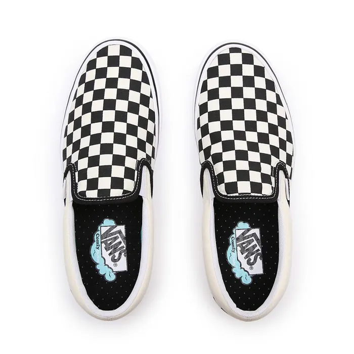Vans Classics Women Comfycush SlipOn Shoes Black White