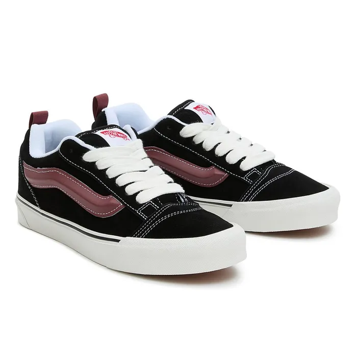 Vans Classics Women Knu Skool Shoes Black Red