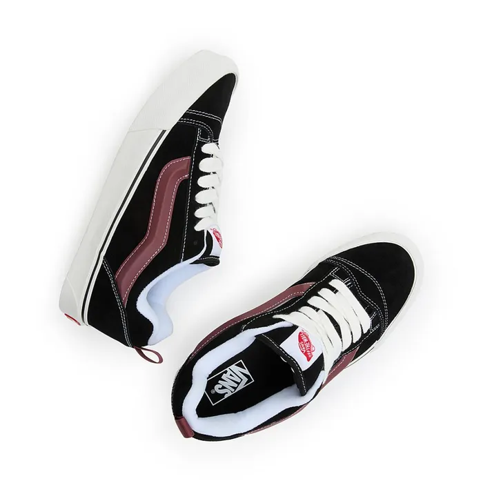 Vans Classics Women Knu Skool Shoes Black Red