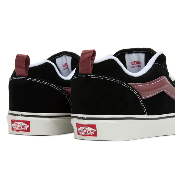 Vans Classics Women Knu Skool Shoes Black Red