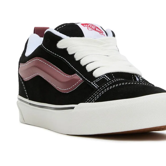 Vans Classics Women Knu Skool Shoes Black Red