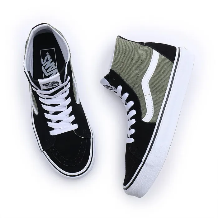 Vans Classics Women Mini Cord Sk8Hi Tapered Shoes Green