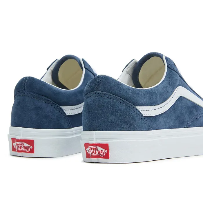 Vans Classics Women Old Skool Pig Suede Shoes Blue