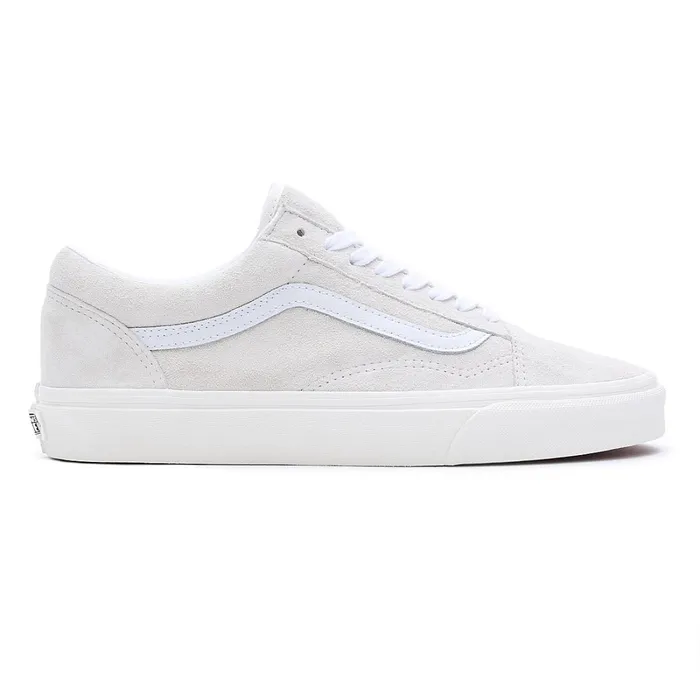 Vans Classics Women Pig Suede Old Skool Shoes White