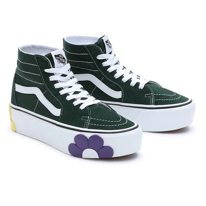 Vans Classics Women Sk8Hi Tapered Stackform OSF Shoes Green Grey