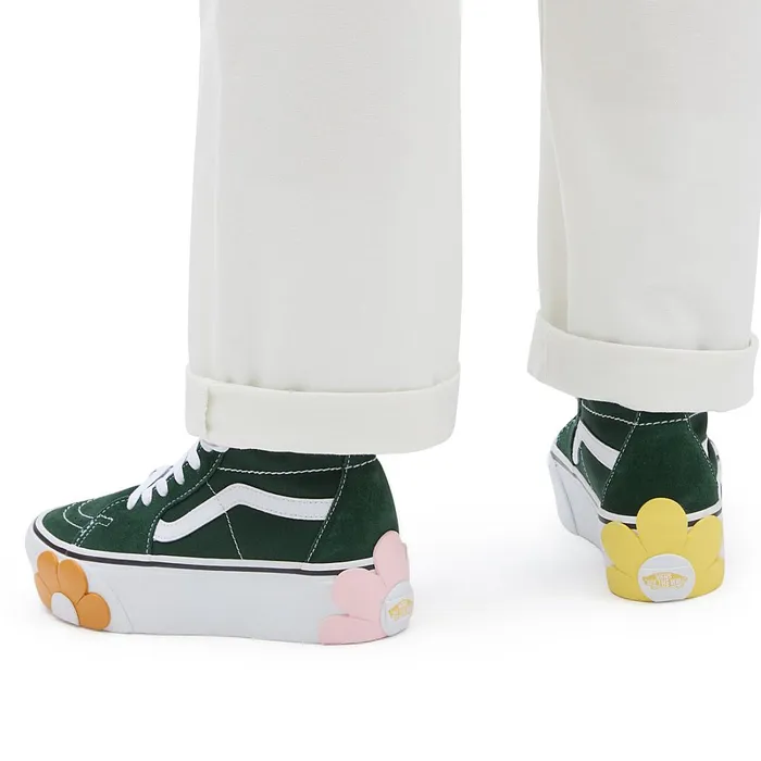 Vans Classics Women Sk8Hi Tapered Stackform OSF Shoes Green Grey
