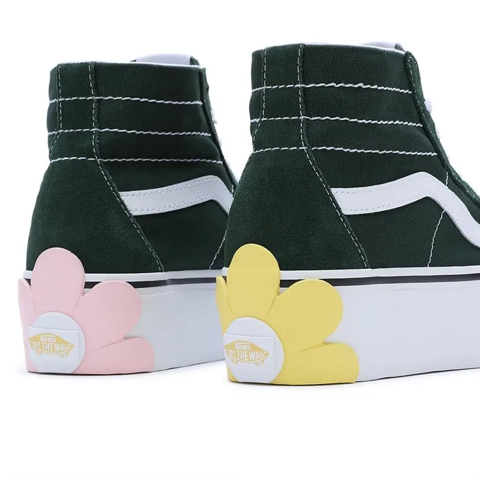 Vans Classics Women Sk8Hi Tapered Stackform OSF Shoes Green Grey
