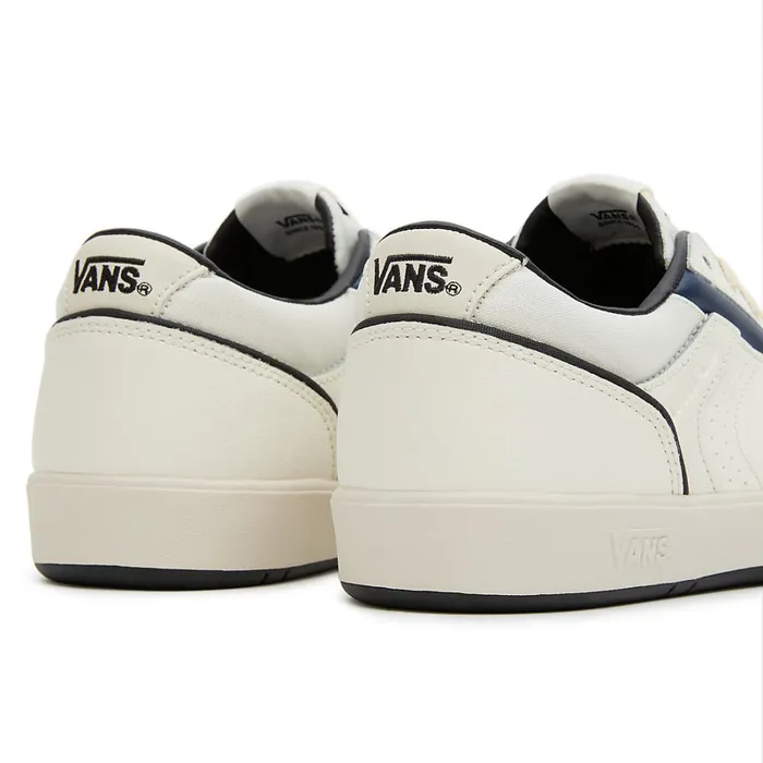 Vans Comfycush Shoes WomenMen Lowland ComfyCush JMP Vintage Leather Shoes White
