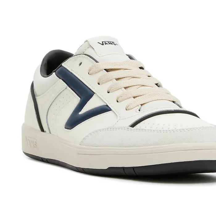 Vans Comfycush Shoes WomenMen Lowland ComfyCush JMP Vintage Leather Shoes White