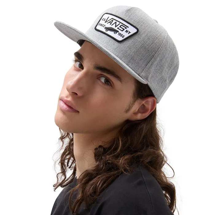 Vans Hats and Beanies Men Full Patch Snapback Hat Grey