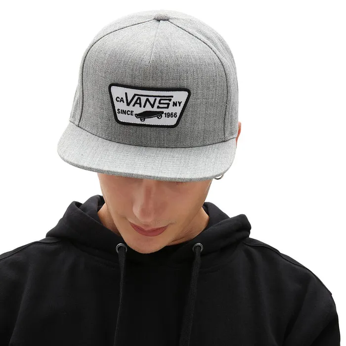Vans Hats and Beanies Men Full Patch Snapback Hat Grey