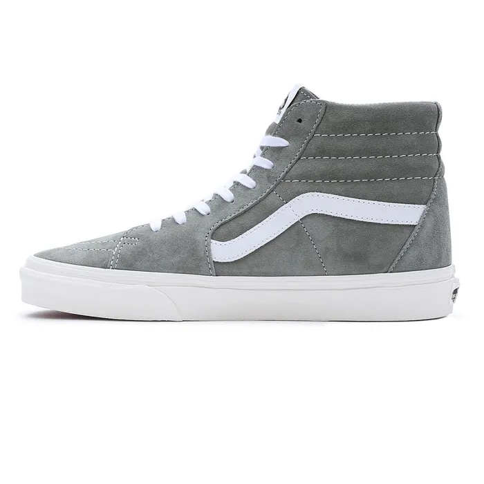 Vans HiTop Shoes Men Pig Suede Sk8Hi Shoes Grey