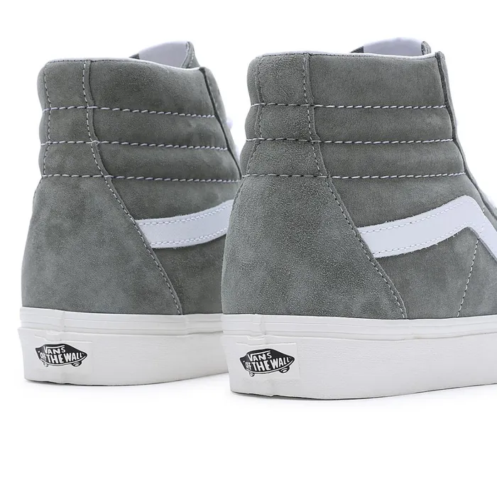 Vans HiTop Shoes Men Pig Suede Sk8Hi Shoes Grey