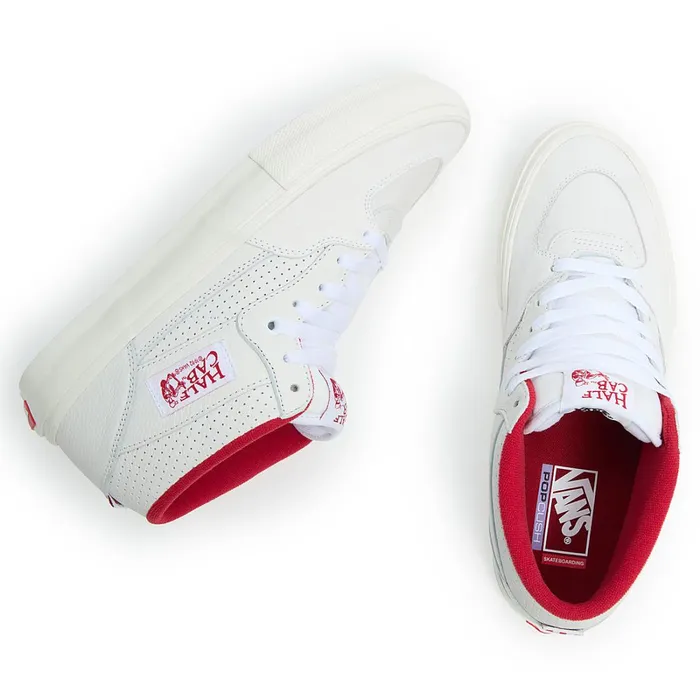 Vans HiTop Shoes Men Skate Half Cab Vintage Sport Shoes White Beige