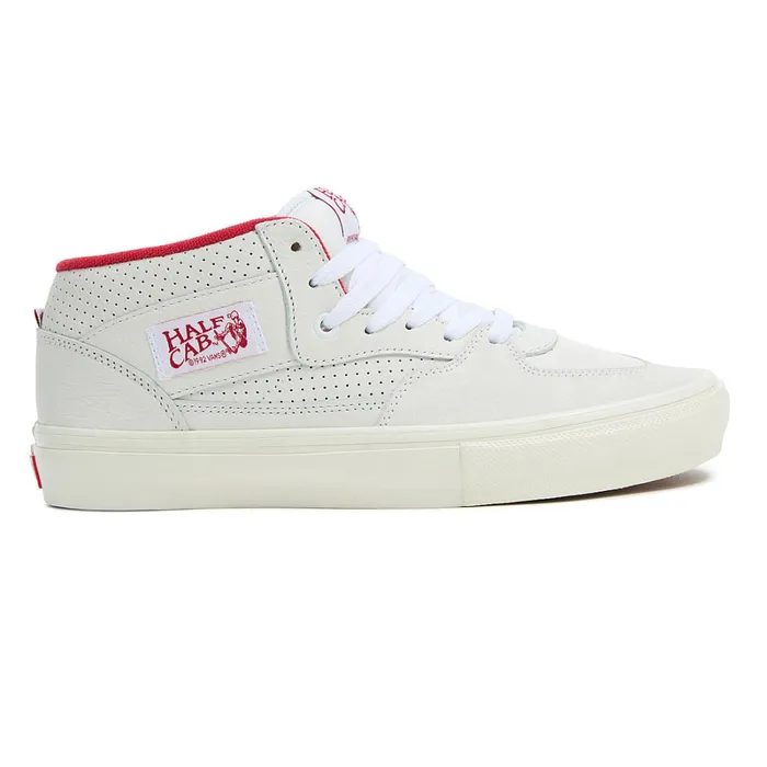 Vans HiTop Shoes Men Skate Half Cab Vintage Sport Shoes White Beige