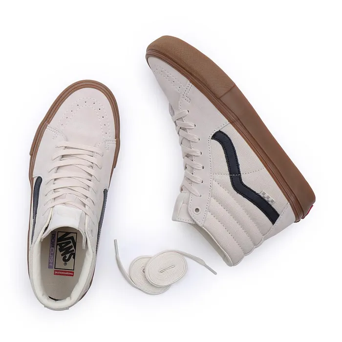 Vans HiTop Shoes Men Skate Sk8Hi Shoes Beige