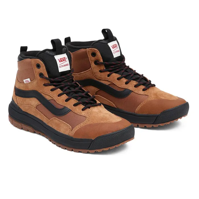 Vans HiTop Shoes Men UltraRange Exo Hi MTE1 Shoes Brown Orange