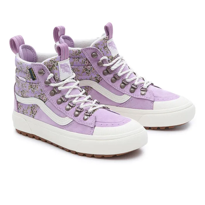 Vans HiTop Shoes Men Vintage Floral Sk8Hi DR MTE2 Shoes Purple