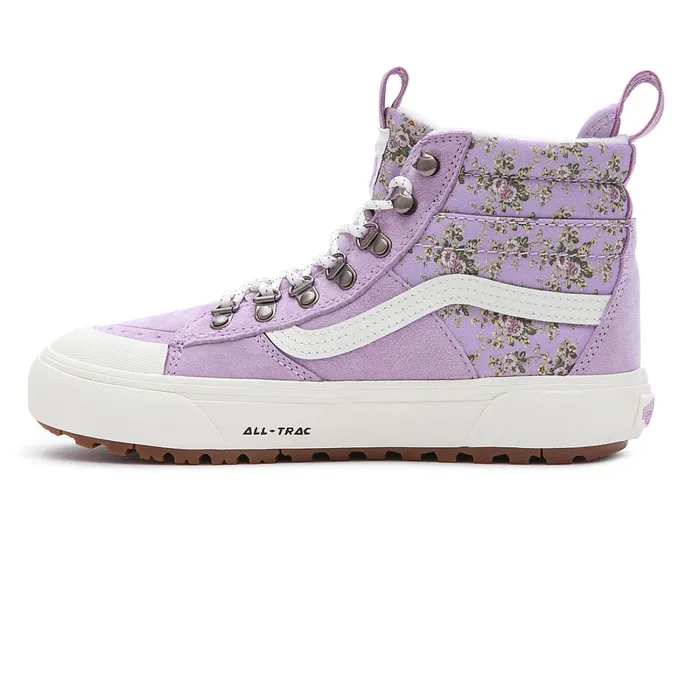 Vans HiTop Shoes Men Vintage Floral Sk8Hi DR MTE2 Shoes Purple