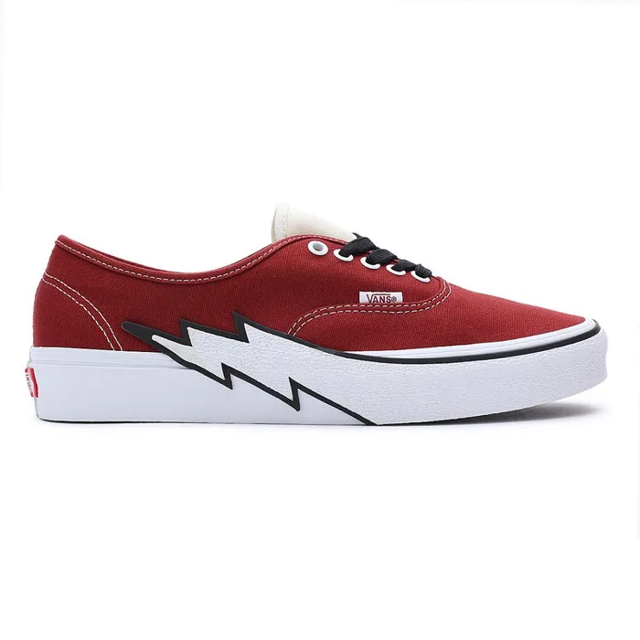Vans Lowtop Shoes Men Authentic Bolt Shoes Red