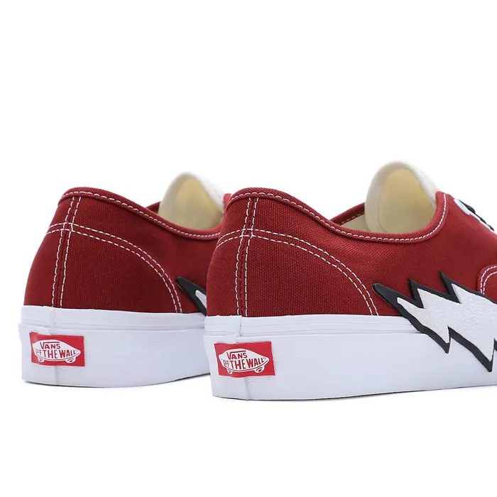 Vans Lowtop Shoes Men Authentic Bolt Shoes Red