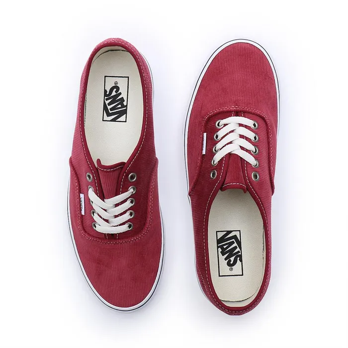 Vans Lowtop Shoes Men Authentic Corduroy Shoes Red