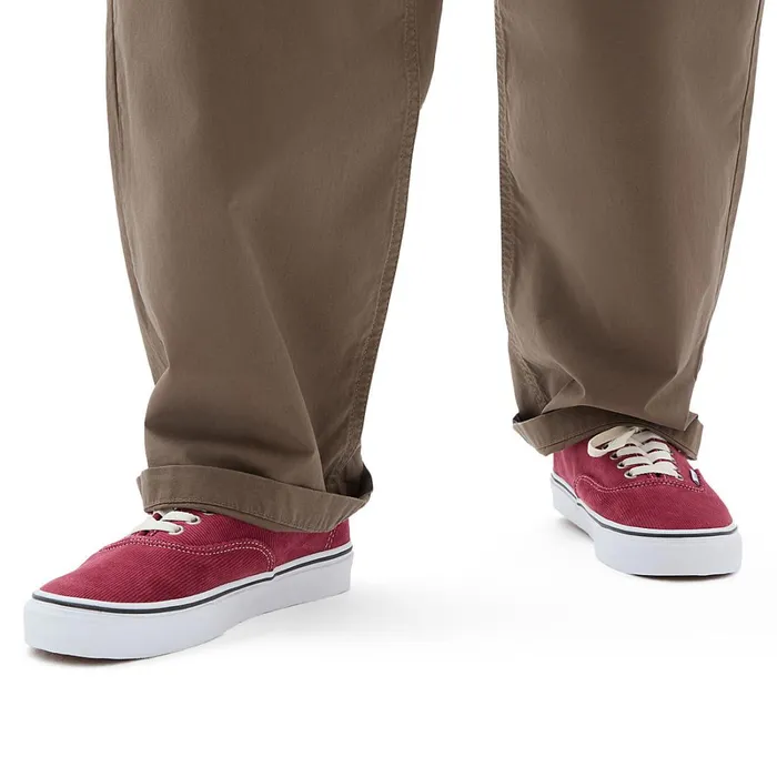 Vans Lowtop Shoes Men Authentic Corduroy Shoes Red