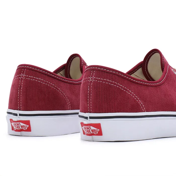 Vans Lowtop Shoes Men Authentic Corduroy Shoes Red